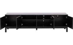 Goossens tv meubel valencia zwart melamine - 8243926-goossens-valencia-tv-meubel-melamine-zwart-01