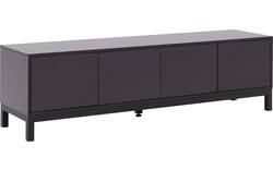 Goossens tv meubel valencia zwart melamine - 8243926-goossens-valencia-tv-meubel-melamine-zwart-01