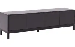 Goossens tv meubel valencia zwart melamine - 8243926-goossens-valencia-tv-meubel-melamine-zwart-01