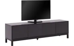Goossens tv meubel valencia zwart melamine - 8243926-goossens-valencia-tv-meubel-melamine-zwart-01