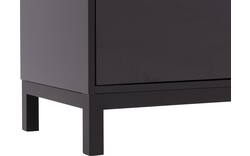 Goossens tv meubel valencia zwart melamine - 8243926-goossens-valencia-tv-meubel-melamine-zwart-01