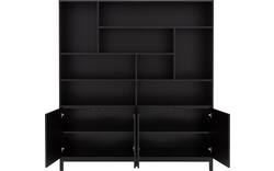 Goossens buffetkast valencia zwart melamine - 8243927-goossens-valencia-buffetkast-melamine-02