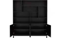 Goossens buffetkast valencia zwart melamine - 8243927-goossens-valencia-buffetkast-melamine-01