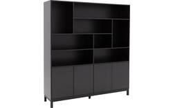 Goossens buffetkast valencia zwart melamine - 8243927-goossens-valencia-buffetkast-melamine-01