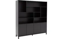 Goossens buffetkast valencia zwart melamine - 8243927-goossens-valencia-buffetkast-melamine-01