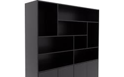 Goossens buffetkast valencia zwart melamine - 8243927-goossens-valencia-buffetkast-melamine-01