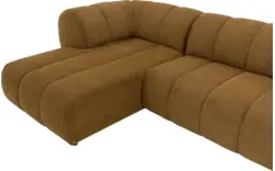 Goossens hoekbank weave geel stof - 8243949-gespiegeld-12