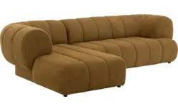 Goossens hoekbank weave geel stof - 8243949-gespiegeld-12