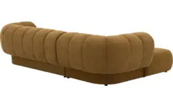 Goossens hoekbank weave geel stof - 8243949-gespiegeld-12