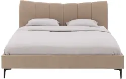 Goossens gestoffeerd bedframe victory bruin stof - 8243952-goossens-victory-bedframe-stof-01