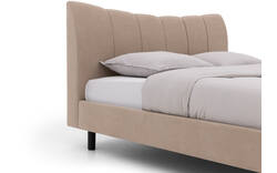 Goossens gestoffeerd bedframe victory bruin stof - 8243952-goossens-victory-bedframe-stof-01