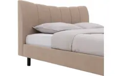 Goossens gestoffeerd bedframe victory bruin stof - 8243952-goossens-victory-bedframe-stof-01