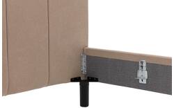 Goossens gestoffeerd bedframe victory bruin stof - 8243952-goossens-victory-bedframe-stof-01