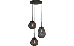 Goossens hanglamp lava zwart metaal - 8243962-goossens-lava-rondom-e27-max-18-watt-01