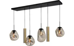 Goossens hanglamp lava zwart metaal - 8243970-goossens-lava-rondom-e27-max-18-watt-01