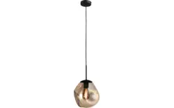 Goossens hanglamp lava zwart metaal - 8243977-goossens-lava-rondom-e27-max-18-watt-01