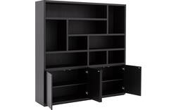 Goossens buffetkast barcelona zwart eiken - 8243983-goossens-barcelona-buffetkast-eiken-01