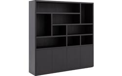 Goossens buffetkast barcelona zwart eiken - 8243983-goossens-barcelona-buffetkast-eiken-01
