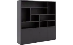 Goossens buffetkast barcelona zwart eiken - 8243983-goossens-barcelona-buffetkast-eiken-01