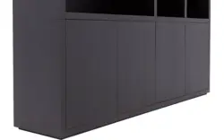Goossens buffetkast barcelona zwart eiken - 8243983-goossens-barcelona-buffetkast-eiken-01