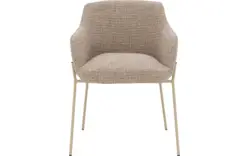 Goossens eetkamerstoel pepijn beige stof - 8244097-goossens-pepijn-eetkamerstoel-stof-bruin-01