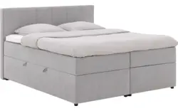 Goossens basic boxspring compleet store storage box grijs stof - 8244170-goossens-basic-store-storage-box-boxspring-compleet-stof