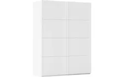 Goossens excellent kledingkast finca mat glas wit hoogwaardig meubelplaat - 8244179-02