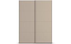 Goossens excellent kledingkast finca mat glas bruin hoogwaardig meubelplaat - 8244196-01