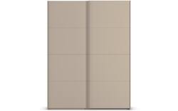 Goossens excellent kledingkast finca mat glas bruin hoogwaardig meubelplaat - 8244198-01