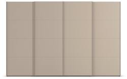 Goossens excellent kledingkast finca mat glas bruin hoogwaardig meubelplaat - 8244203-01