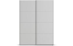 Goossens excellent kledingkast finca mat glas grijs hoogwaardig meubelplaat - 8244205-01