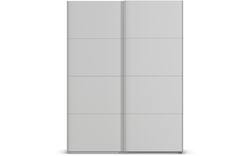 Goossens excellent kledingkast finca mat glas grijs hoogwaardig meubelplaat - 8244206-01