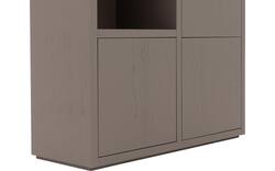Goossens opbergkast barcelona bruin eiken - 8244460-goossens-barcelona-opbergkast-eiken-01