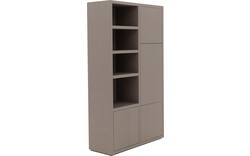Goossens opbergkast barcelona bruin eiken - 8244460-goossens-barcelona-opbergkast-eiken-01