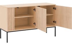 Goossens dressoir viola wit eiken - 8244484-goossens-viola-dressoir-eiken-01