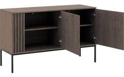 Goossens dressoir viola donker bruin eiken - 8244485-goossens-viola-dressoir-eiken-01