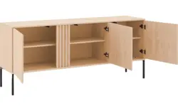 Goossens dressoir viola wit eiken - 8244488-goossens-viola-dressoir-eiken-01