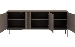 Goossens dressoir viola donker bruin eiken - 8244489-goossens-viola-dressoir-eiken-01