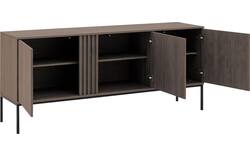 Goossens dressoir viola donker bruin eiken - 8244489-goossens-viola-dressoir-eiken-01
