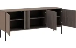 Goossens dressoir viola donker bruin eiken - 8244489-goossens-viola-dressoir-eiken-01