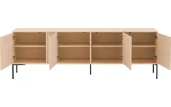 Goossens dressoir viola wit eiken - 8244492-goossens-viola-dressoir-eiken-01
