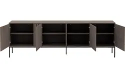 Goossens dressoir viola donker bruin eiken - 8244493-goossens-viola-dressoir-eiken-01