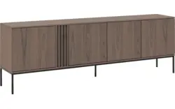 Goossens dressoir viola donker bruin eiken - 8244493-goossens-viola-dressoir-eiken-01