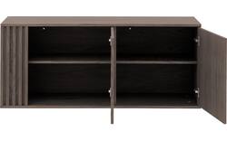 Goossens dressoir viola donker bruin eiken - 8244497-goossens-viola-dressoir-eiken-01