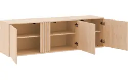 Goossens dressoir viola wit eiken - 8244500-goossens-viola-dressoir-eiken-01