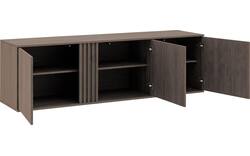 Goossens dressoir viola donker bruin eiken - 8244501-goossens-viola-dressoir-eiken-01
