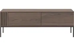 Goossens tv meubel viola donker bruin eiken - 8244509-goossens-viola-tv-meubel-eiken-donker-bruin-01