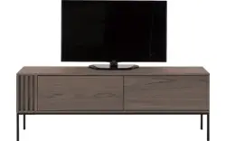 Goossens tv meubel viola donker bruin eiken - 8244509-goossens-viola-tv-meubel-eiken-donker-bruin-01