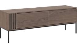 Goossens tv meubel viola donker bruin eiken - 8244509-goossens-viola-tv-meubel-eiken-donker-bruin-01