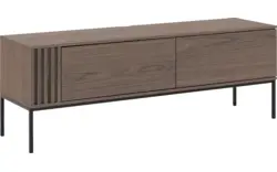 Goossens tv meubel viola donker bruin eiken - 8244509-goossens-viola-tv-meubel-eiken-donker-bruin-01